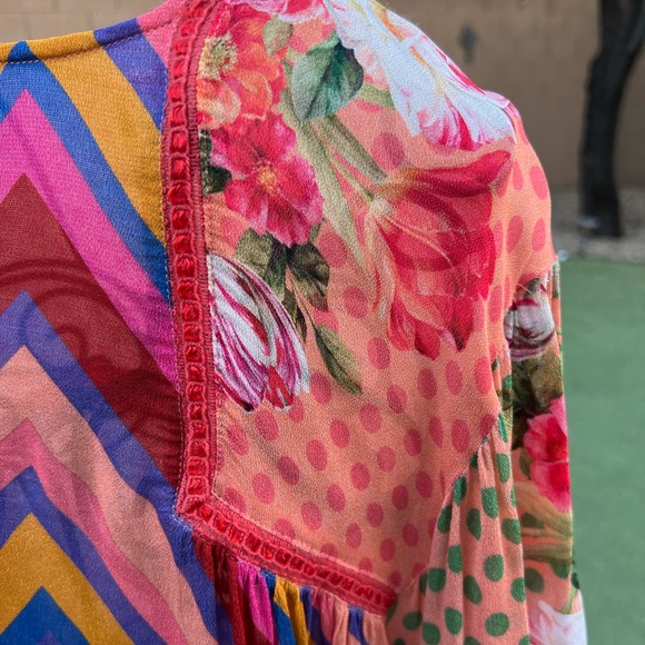 EUC Bl-nk London Anthropologie Miranda Peasant Blouse Sz Small *Sold Out* - Picture 3 of 7